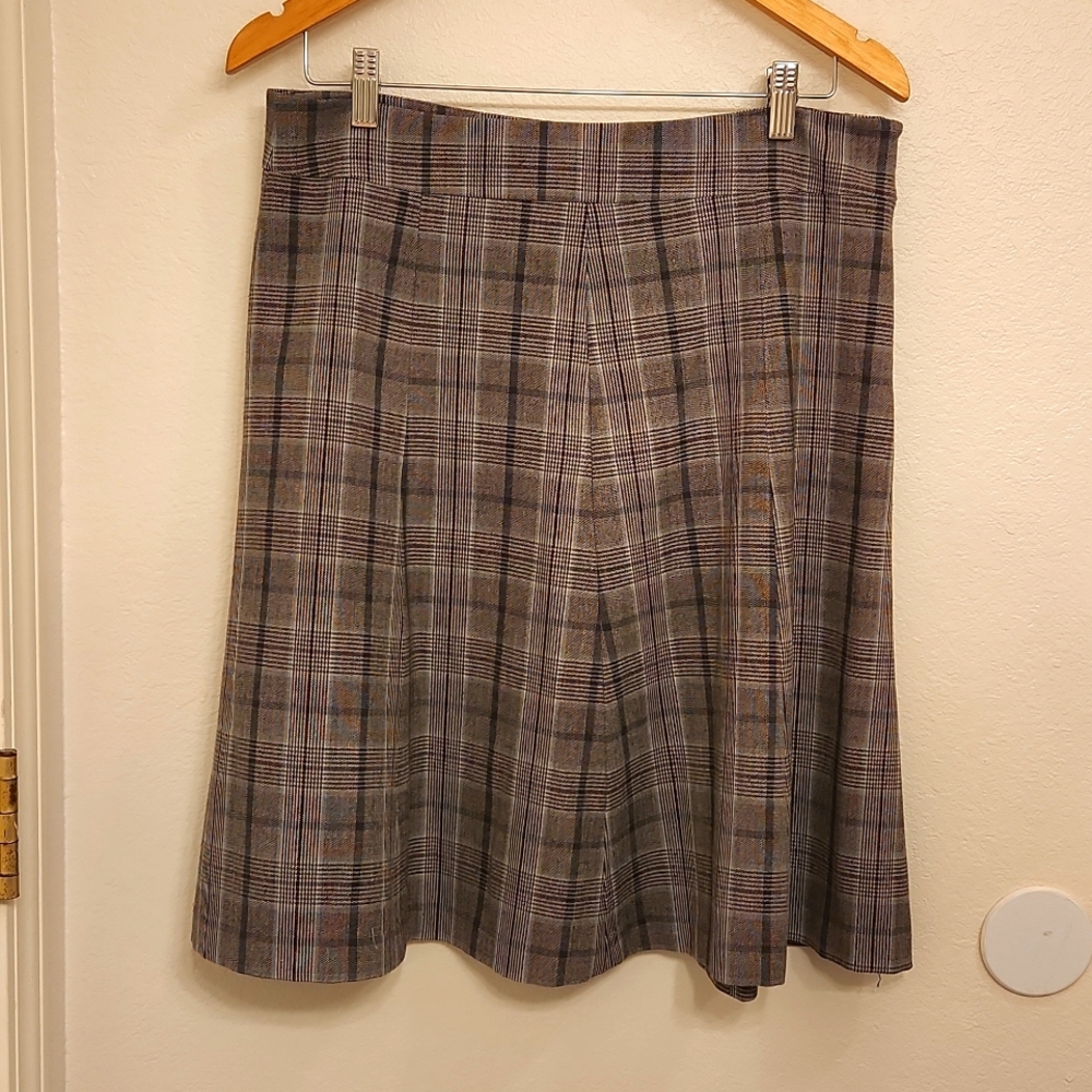 Covington Stretch Plaid Skirt
